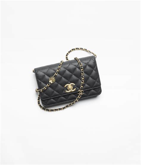 chanel wallet on chain grained calfskin black|Wallets on Chain .